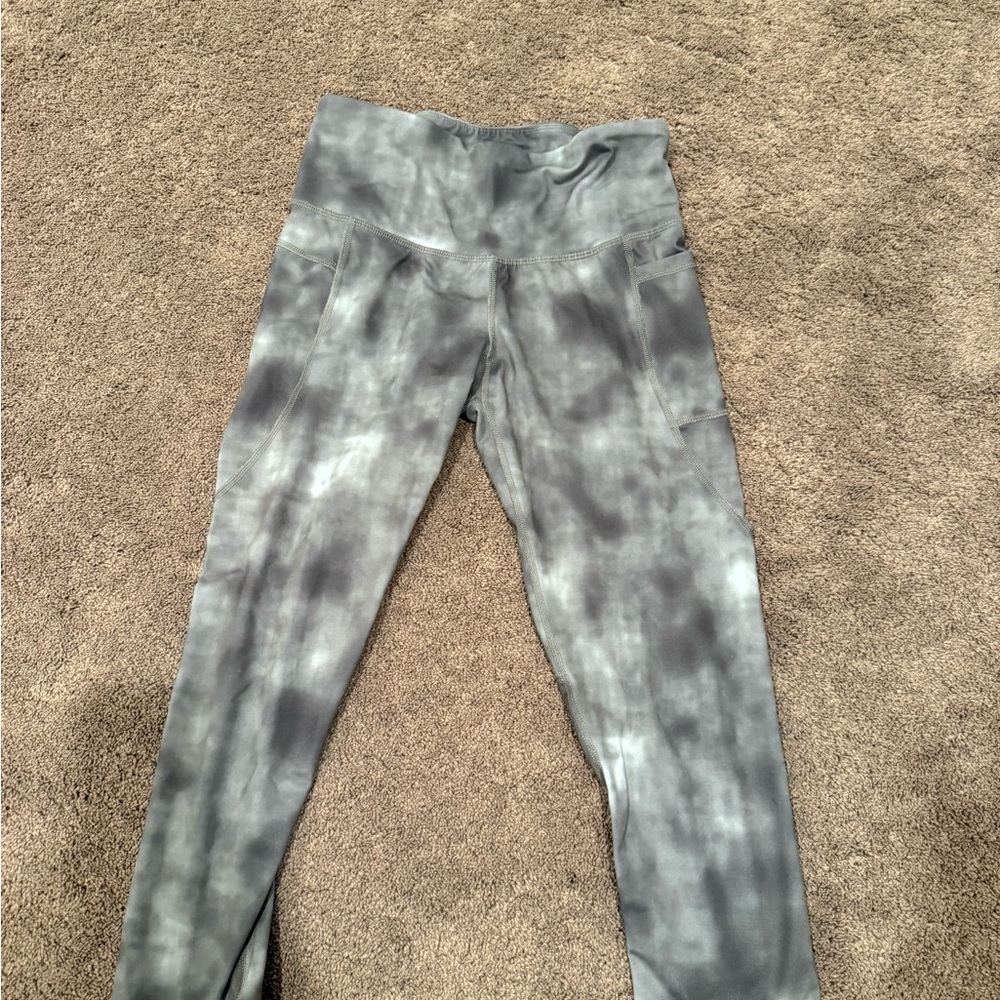Champion Gray Tie-Dye Leggings